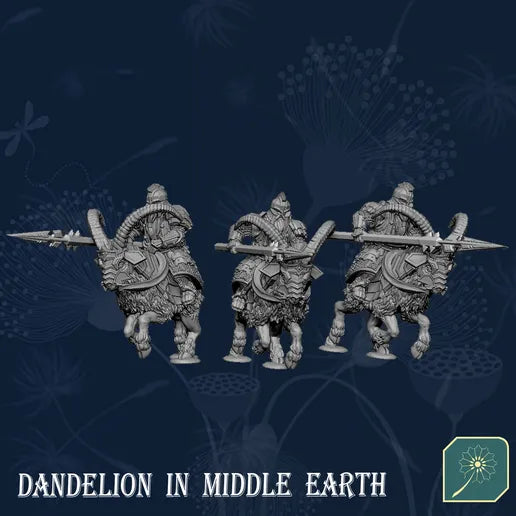 Dwarven Mountain Ram Calvary of Metal Mountain