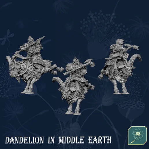 Dwarven Mountain Ram Calvary of Metal Mountain