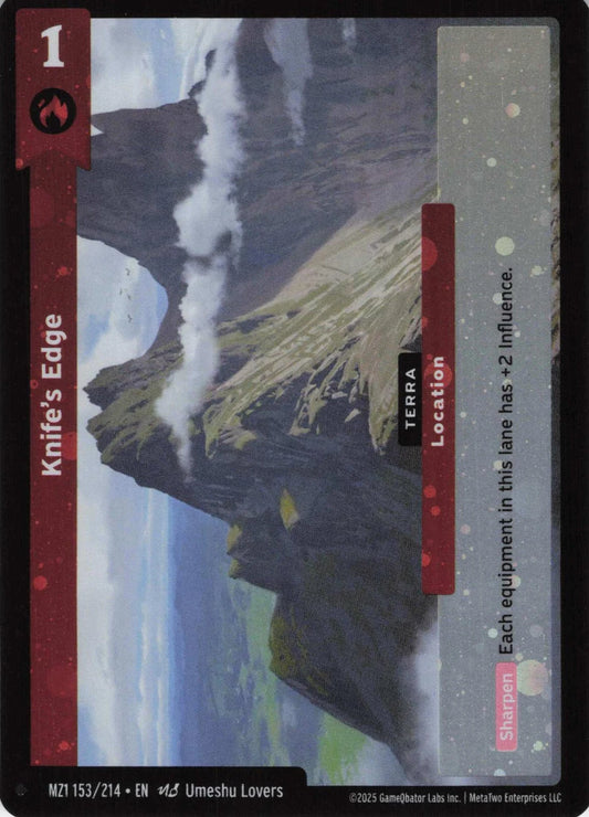 Knife's Edge - MZ1 153/214 - Base Set