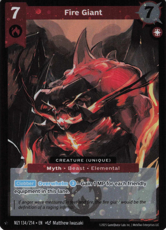 Fire Giant - MZ1 134/214 - Base Set