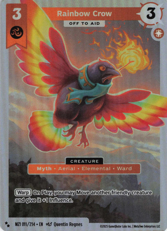 Rainbow Crow - Off to Aid - MZ1 114/214 - Base Set