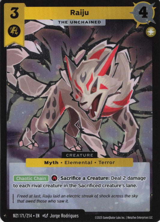 Raiju - The Unchained - MZ1 171/214 - Base Set