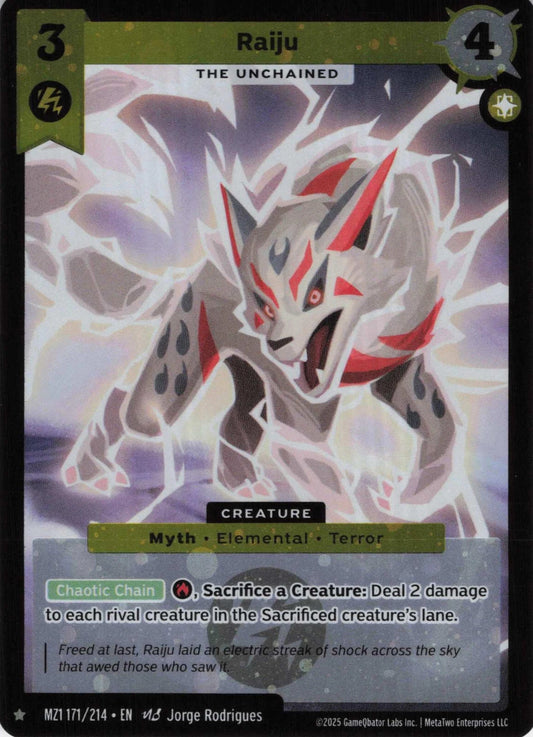 Raiju - The Unchained - MZ1 171/214 - Base Set