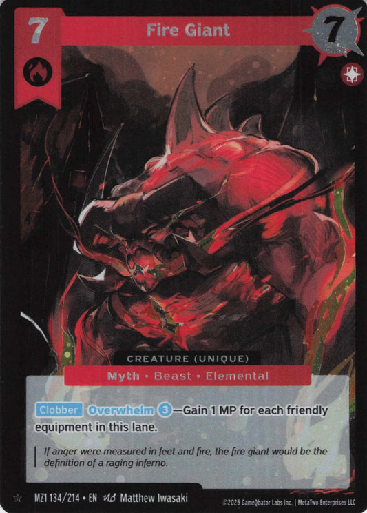 Fire Giant - MZ1 134/214 - Base Set