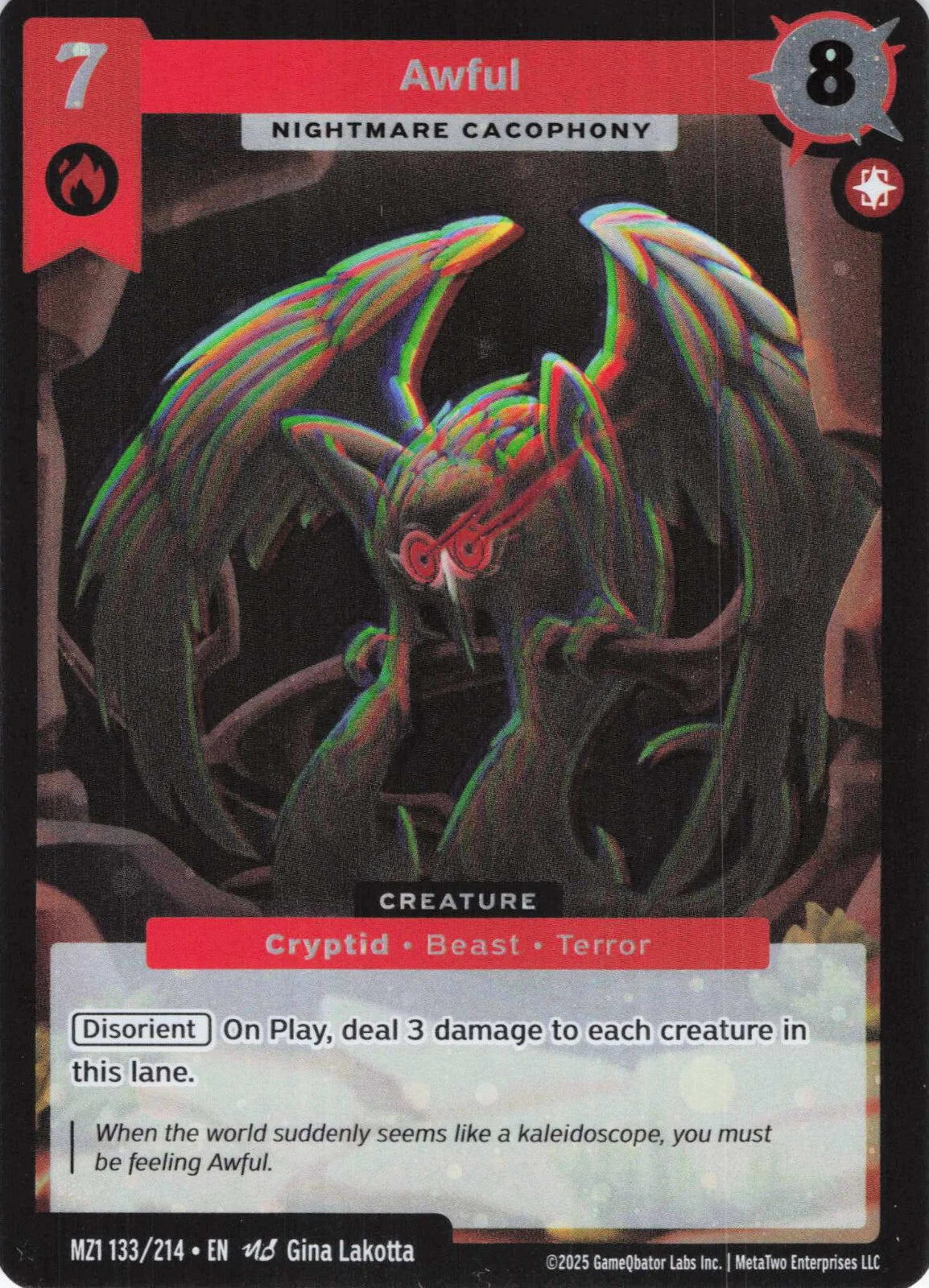 Awful - Nightmare Cacophony - MZ1 133/214 - Base Set