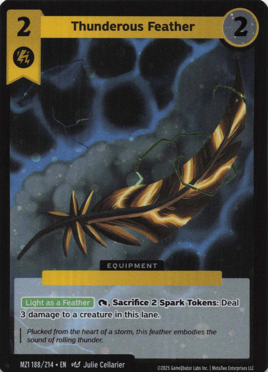 Thunderous Feather - MZ1 188/214 - Base Set
