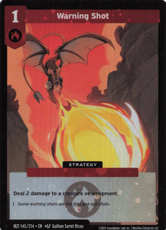 Warning Shot - MZ1 145/214 - Base Set
