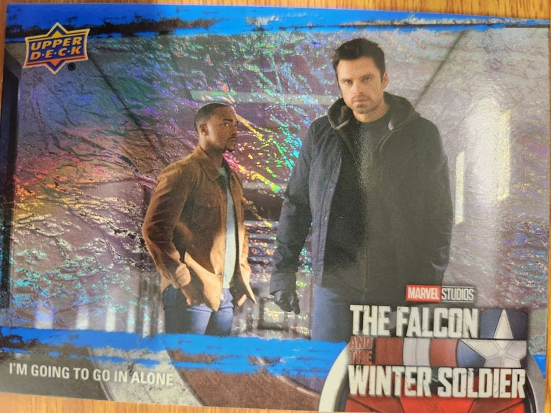 Marvel Falcon And Winter Soldier - Winter Blue - I'm going to go in Alone -