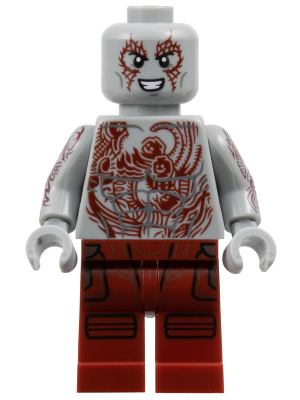Drax - Dark Red Tattoos - Minifig sh0977