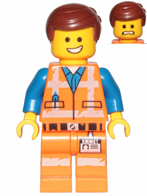 Emmet - Smile / Scared - Minifig tlm125
